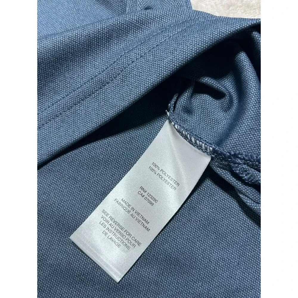 Travis Mathew Polo Shirt Men Extra Large XL Blue Gray Golf Performance Casual